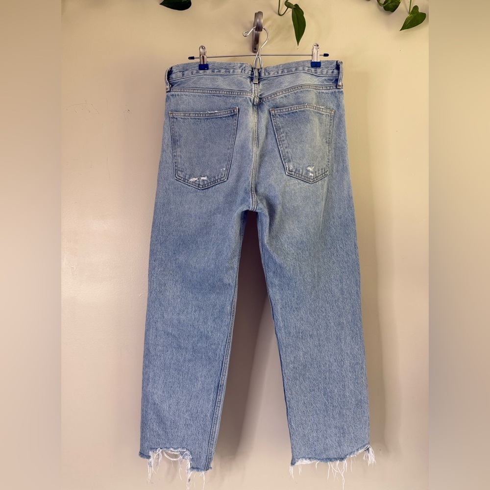 AGOLDE Women's 90’s Crop Light Blue Jeans size 29 - Picture 9 of 16